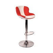Tabouret de bar design ROCKY blancs et rouges  image pub1