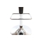 Tabouret de bar design rouge et noir VENUS