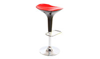 Tabouret de bar design rouge et noir VENUS