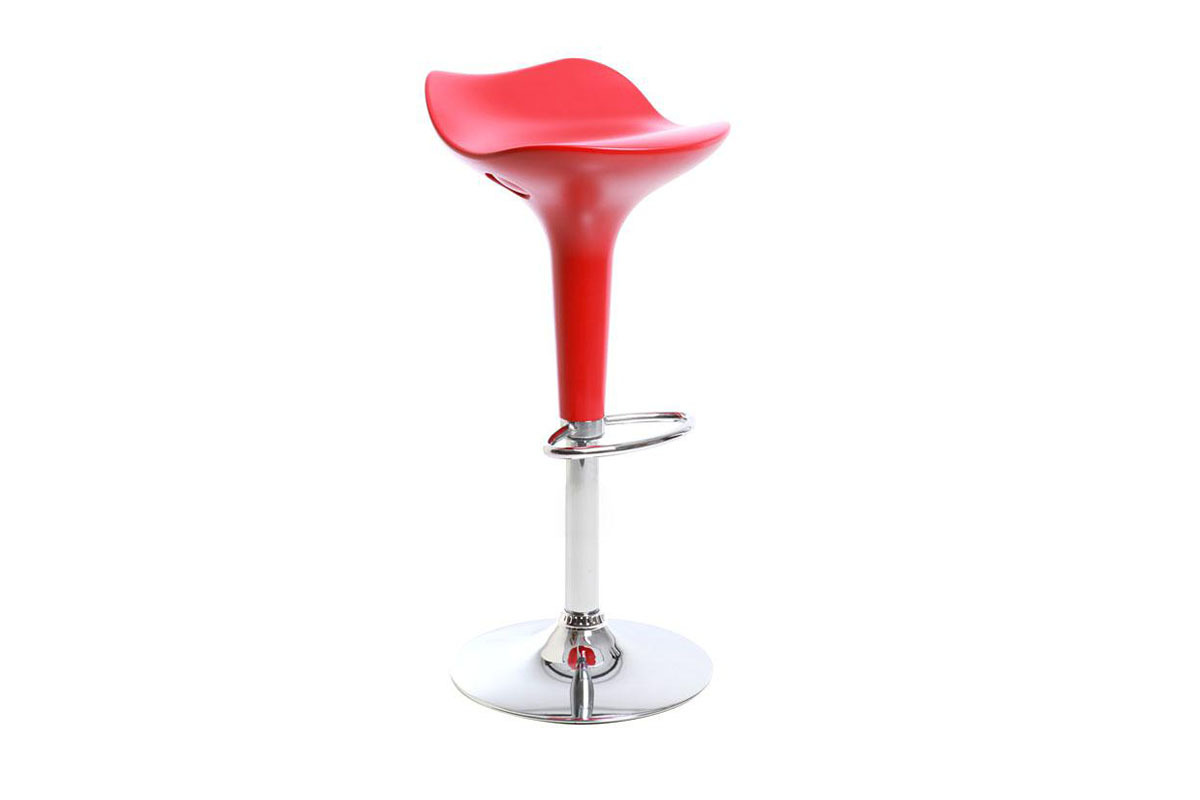Tabouret de bar design rouge URANUS