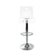 Tabouret de bar design SATURNE plexiglas transparent