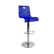 Tabouret de bar Saturne bleu transparent image 1