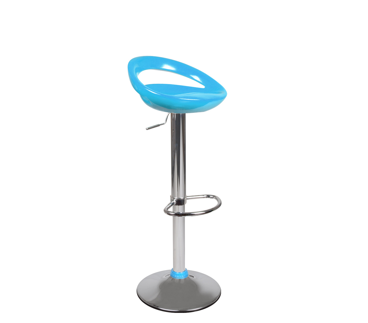 SOLDES Tabouret de bar up to you laqu&eacute; bleu COMET