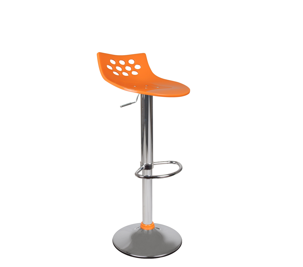 Une forme originale pour ce tabouret de bar MAGELLAN.Il apportera une touch