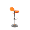 Tabouret de bar up to you transparent orange CELESTE