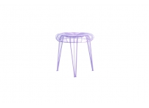 Tabouret design m&eacute;tal violet SPYDER 
