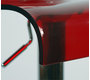 Taburete de bar SATURNO color rojo transparente image 3