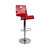 Taburete de bar SATURNO color rojo transparente image pub1