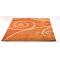 Tapis moderne Orange et rouge Volubilis