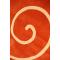 Tapis moderne Orange et rouge Volubilis