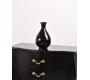 Vase design noir RASSUR