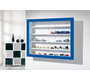 Vitrine murale pour miniatures bleue BOLORA 