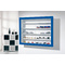Vitrine murale pour miniatures bleue BOLORA 