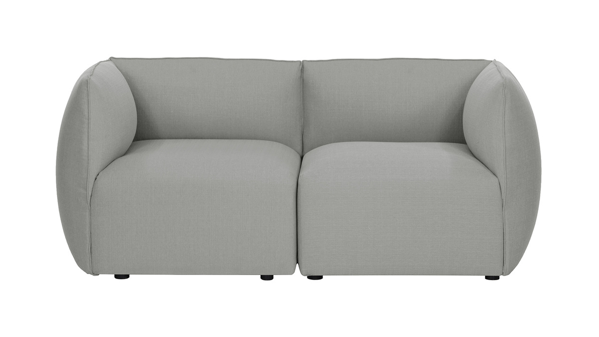 Angle de canapé design tissu gris MODULO