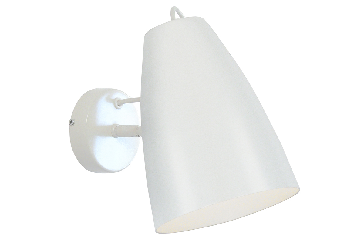 Applique murale design m�tal blanc FRIDAY