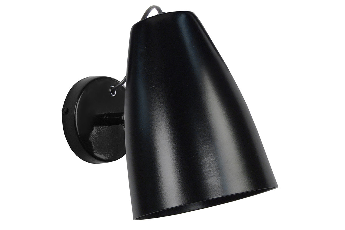 Applique murale design mtal noir FRIDAY