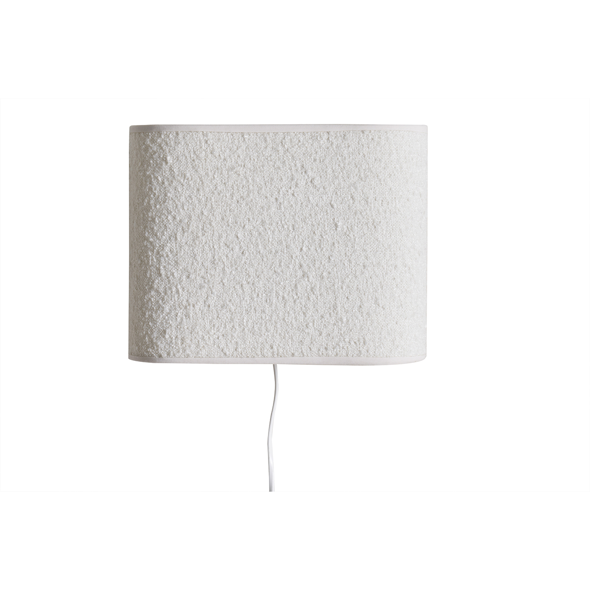 Applique murale en tissu effet laine bouclée écru H20 cm TESSA Applique murale en tissu effet laine bouclée écru H20 cm TESSA