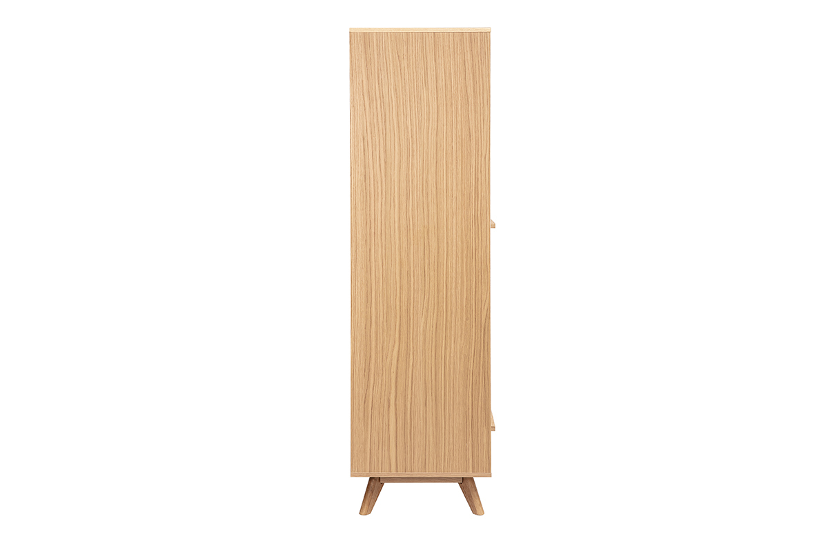 Armoire design HELIA vue de c�t� en bois clair.