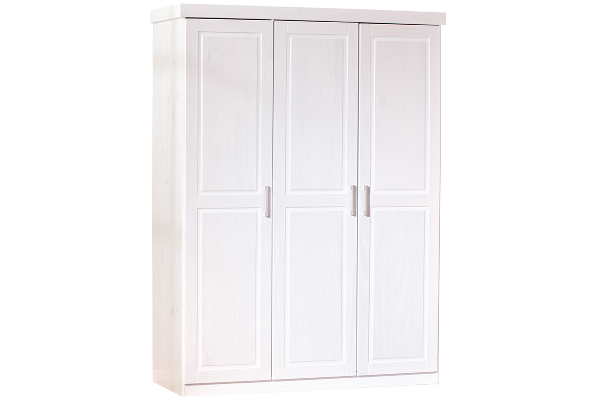 Armoire penderie blanche 3 portes CLARA