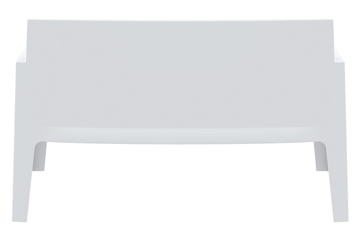 Banc de jardin design blanc 2 places LALI