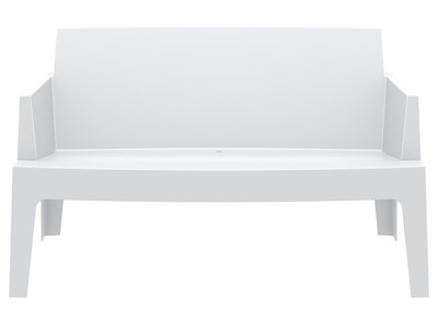 Banc de jardin design blanc LALI