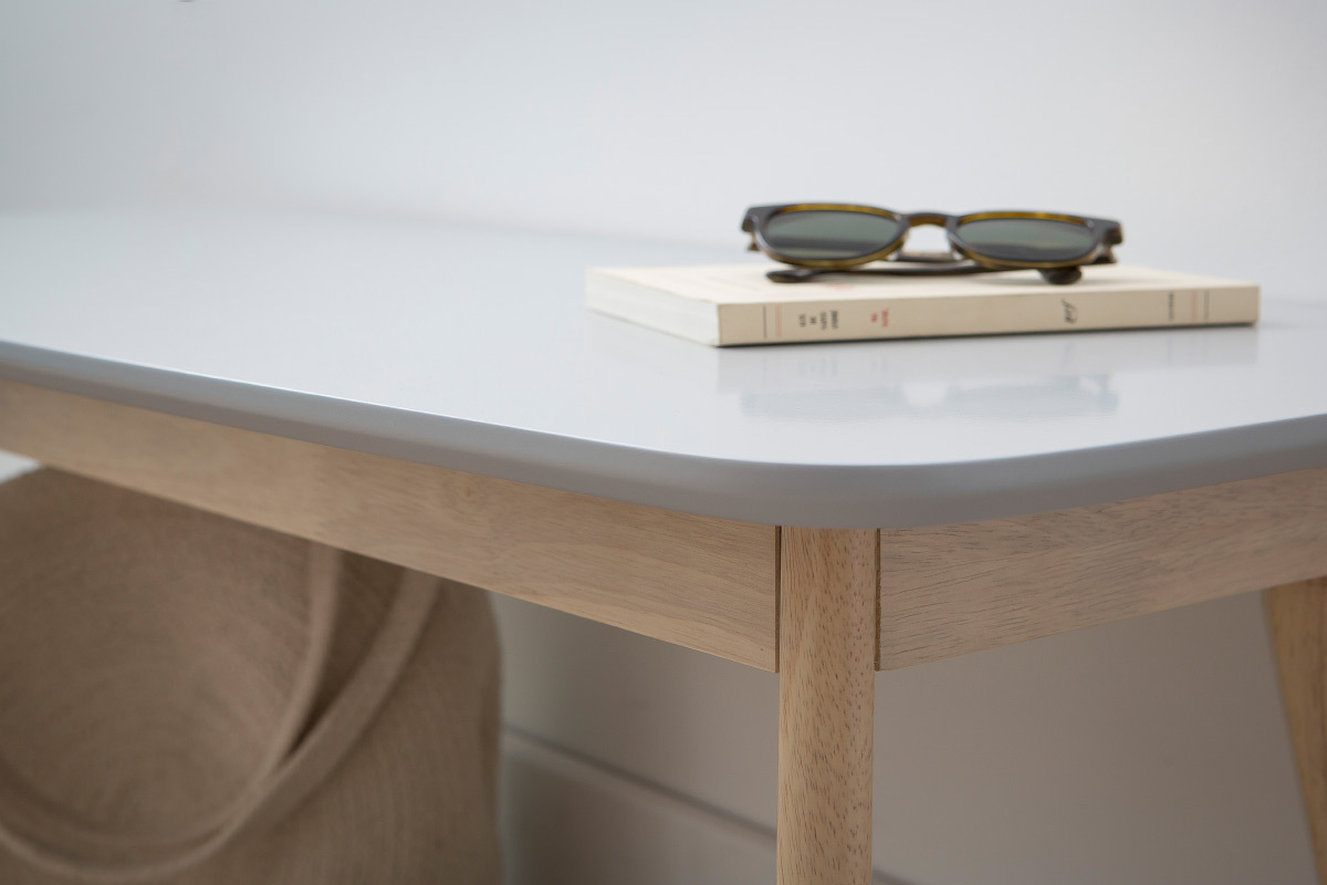 Banc design 100 cm gris clair LEENA