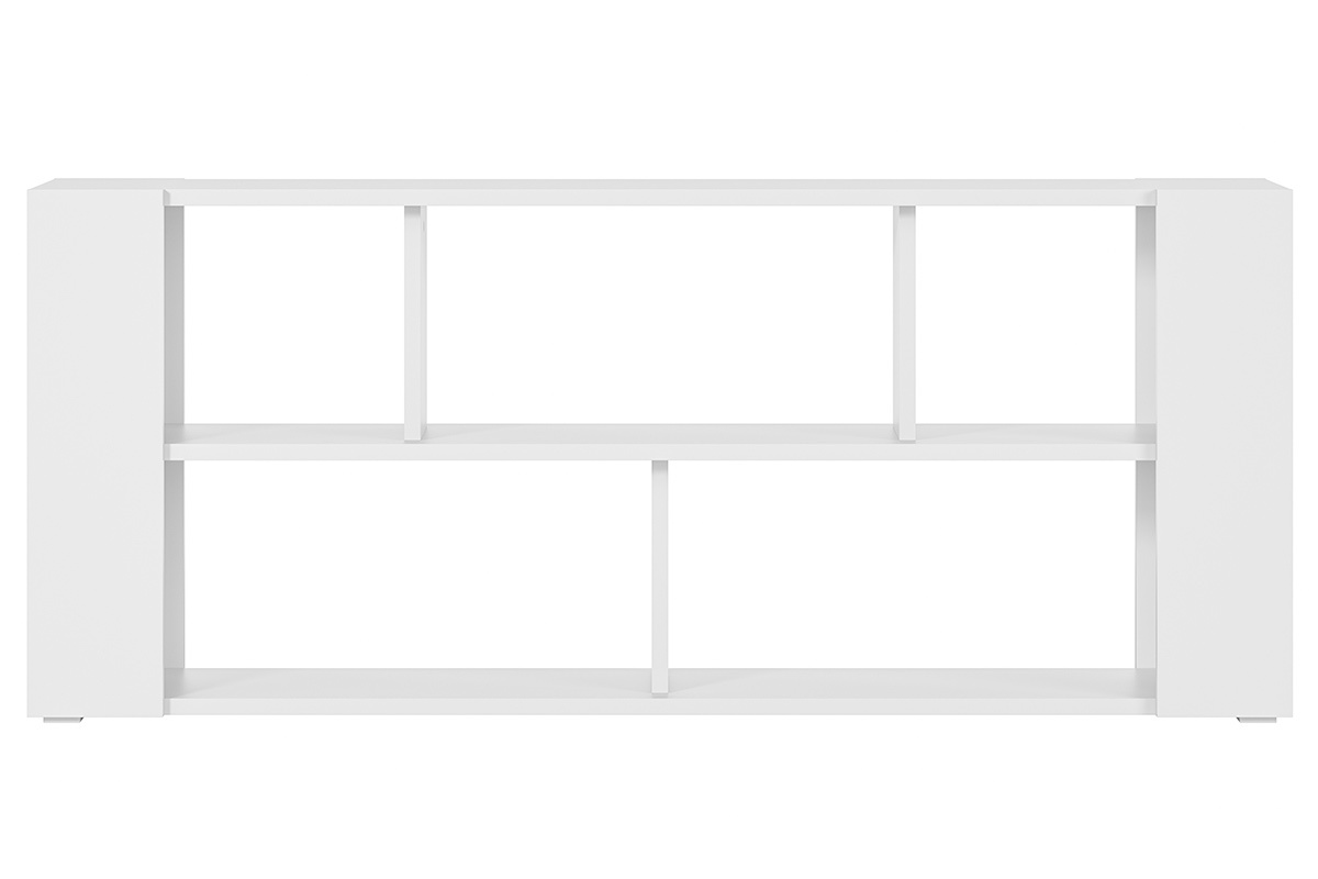 Bibliothque basse design blanche L167.5 cm MUSSO