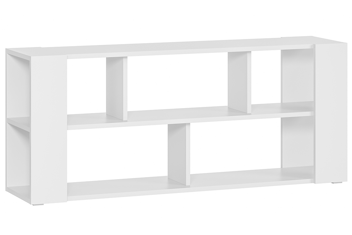 Bibliothque basse design blanche L167.5 cm MUSSO