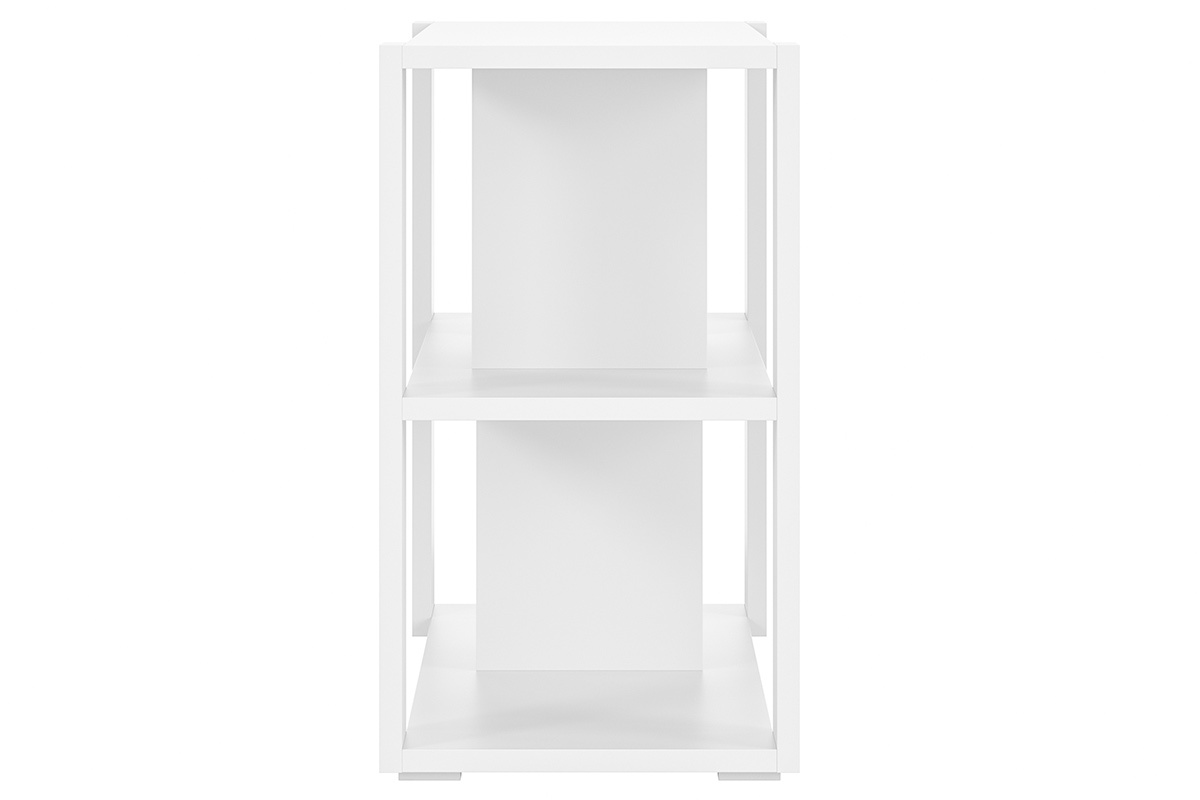 Bibliothque basse design blanche L167.5 cm MUSSO