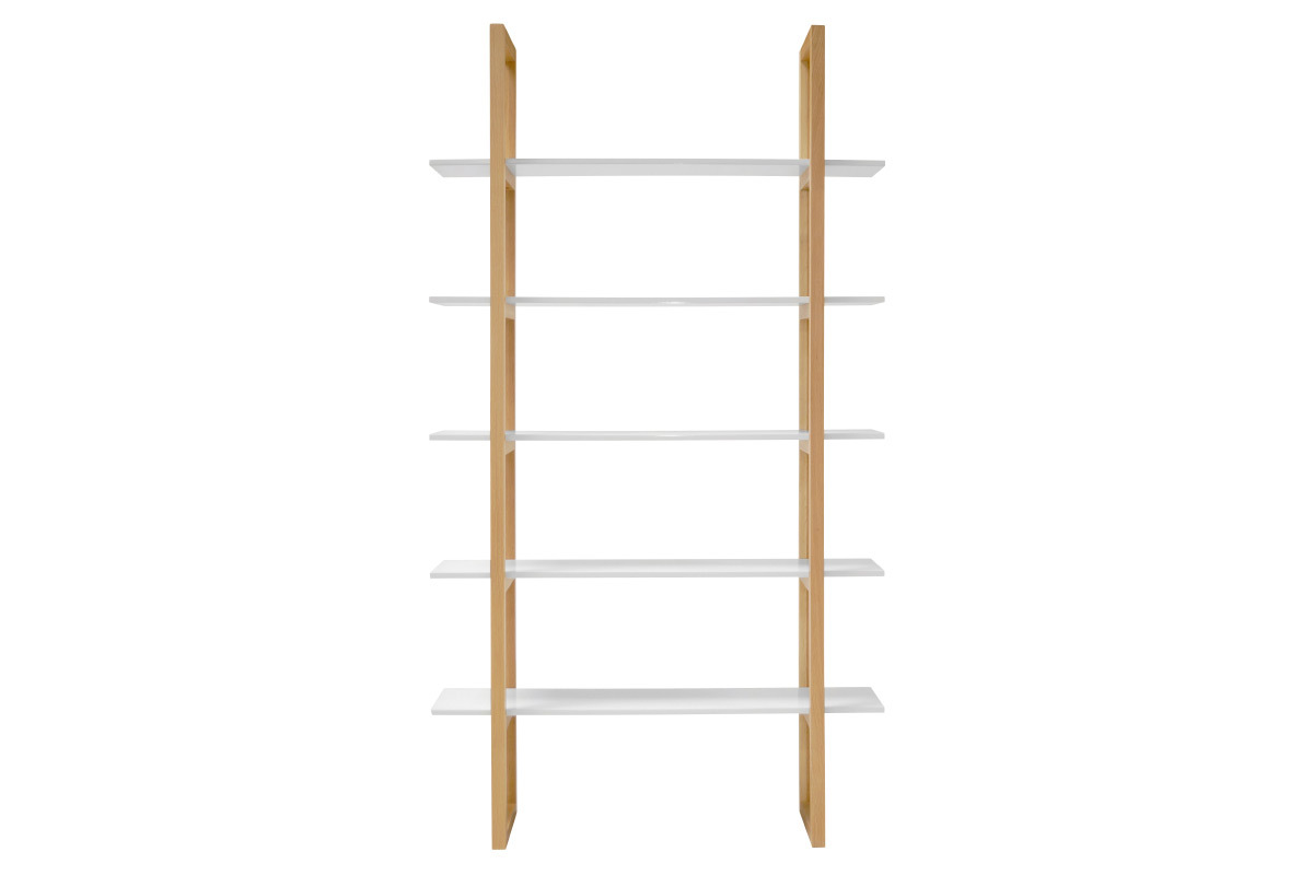 Bibliothque chne et blanc CAMUS