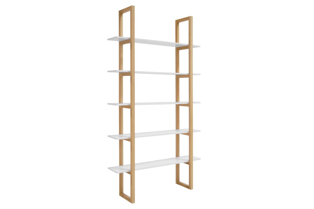 Bibliothque chne et blanc CAMUS