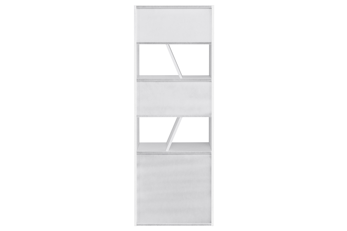 Biblioth�que design blanche 60 cm AZTEQUE