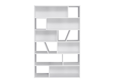 Biblioth&egrave;que design blanche AZTEQUE - Miliboo & St&eacute;phane Plaza