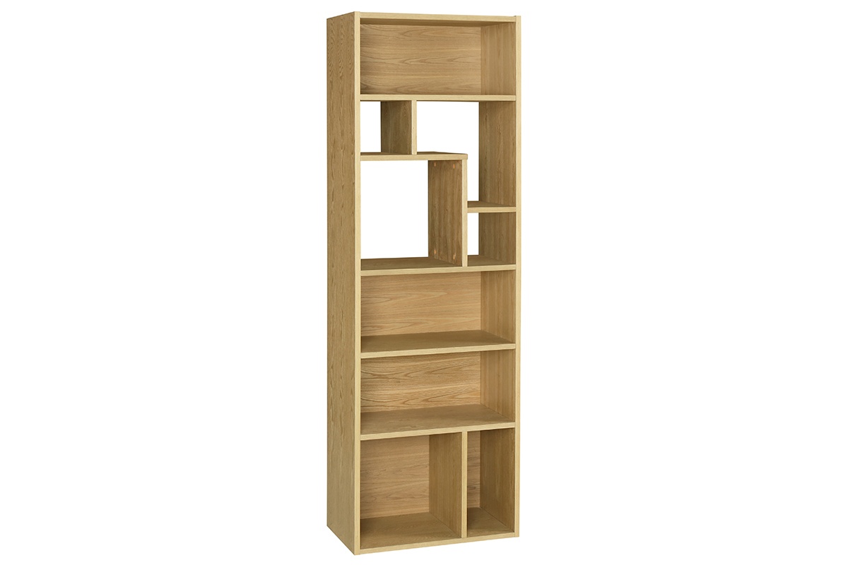 Bibliothque design bois clair L60 cm WALANG