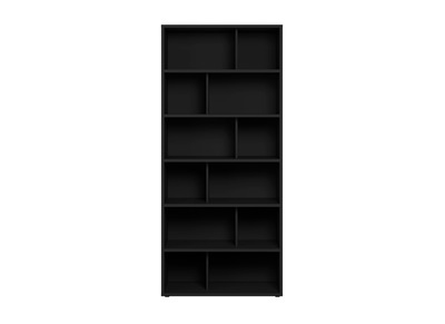 Bibliothèque design bois noir EPURE