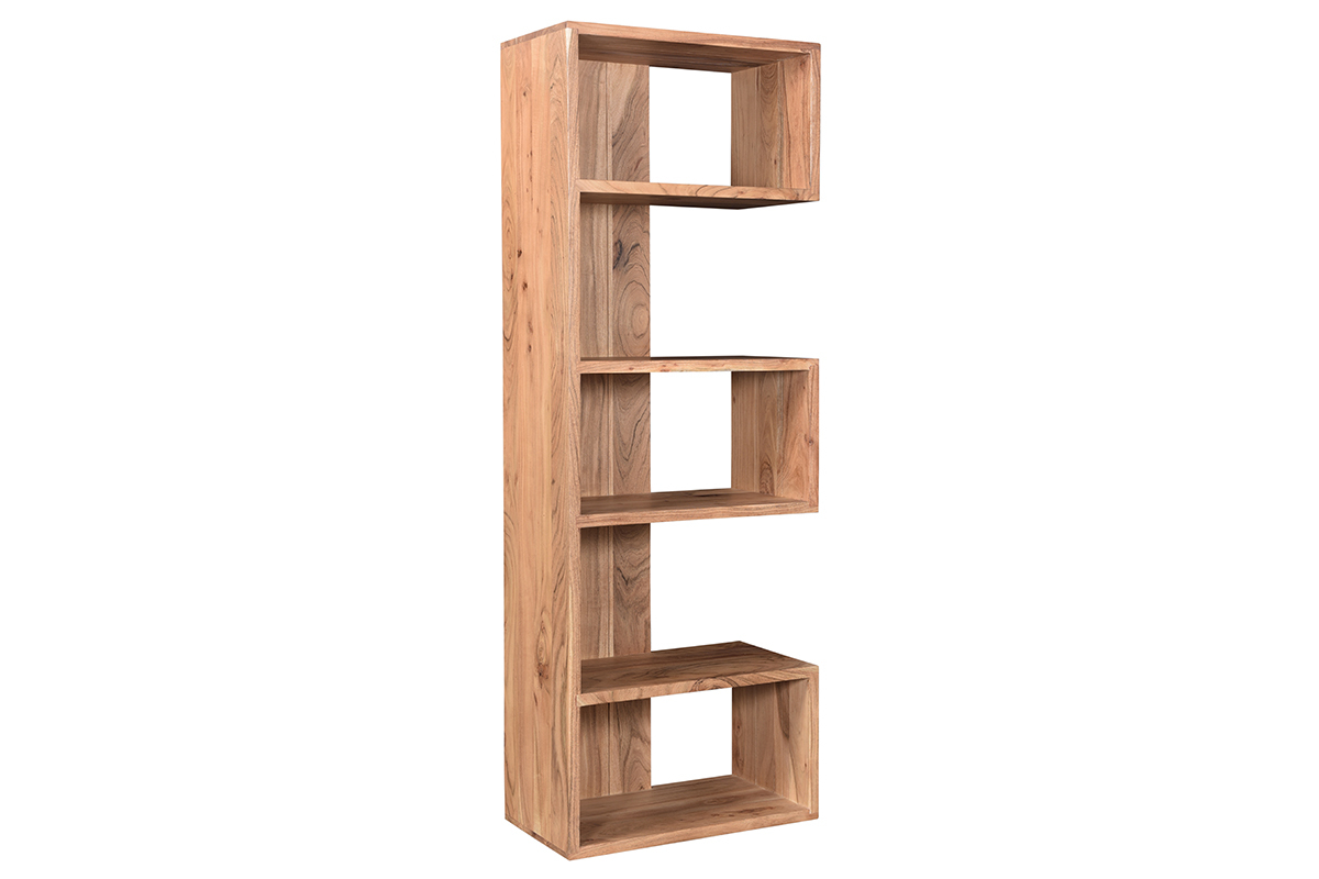 Biblioth�que design en acacia massif L60 cm CHAPMAN