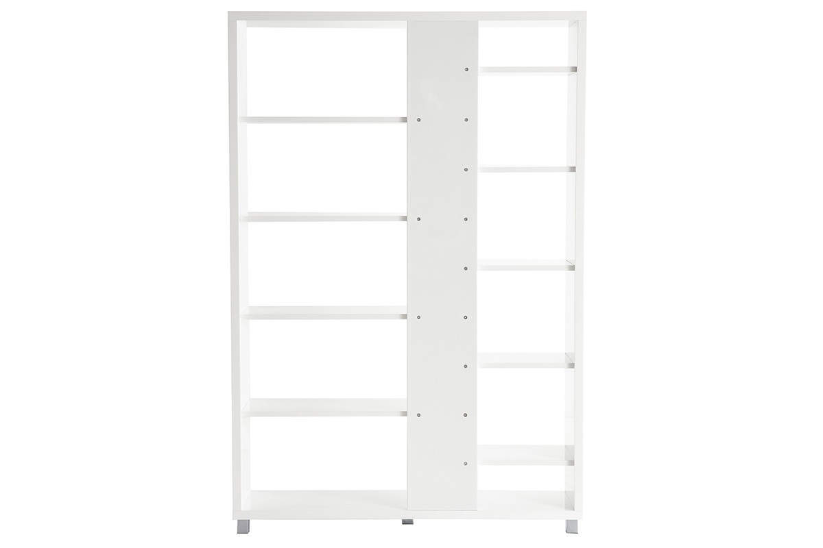 Bibliothque design laque blanche VIXY