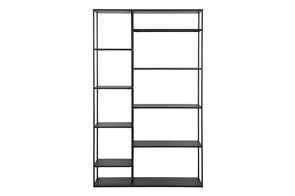 Bibliothque design mtal noir ZEPPELIN