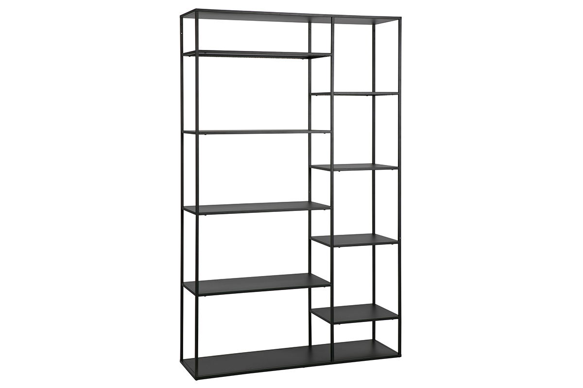 Bibliothque design mtal noir ZEPPELIN