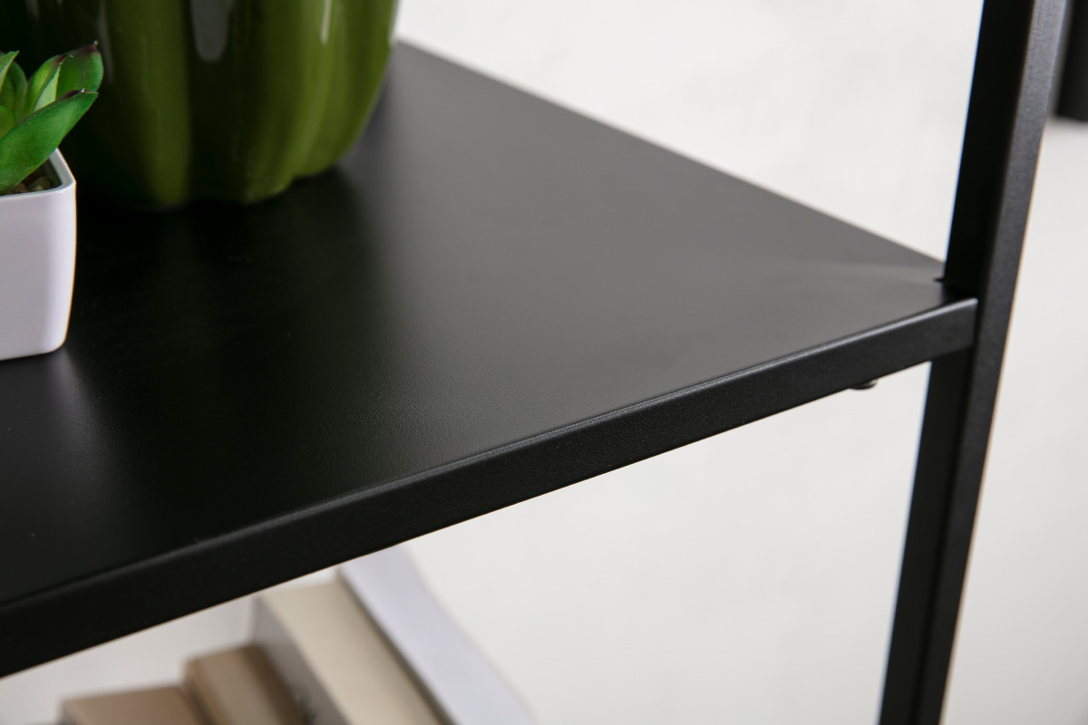 Bibliothque design mtal noir ZEPPELIN