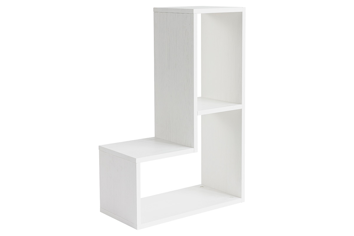 Biblioth�que �tag�re en pin blanc DETTO