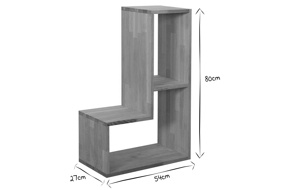 Biblioth�que �tag�re en pin blanc DETTO