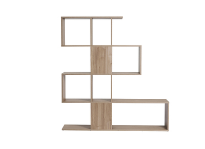 Bibliothèque ouverte séparateur design finition bois clair chêne L139 cm COMO