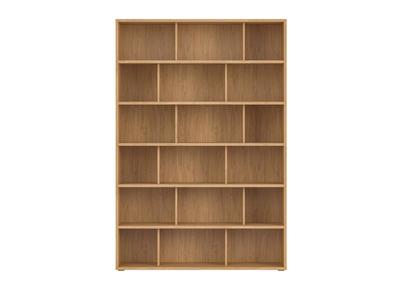 Bibliothèque scandinave finition bois clair chêne L140 cm EPURE
