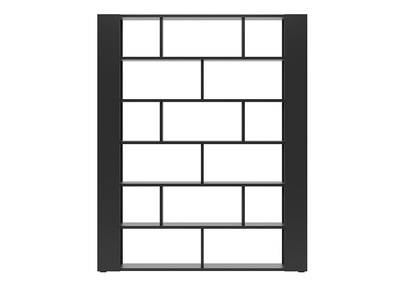 Biblioth&egrave;que s&eacute;parateur d'espace design noir MUSSO