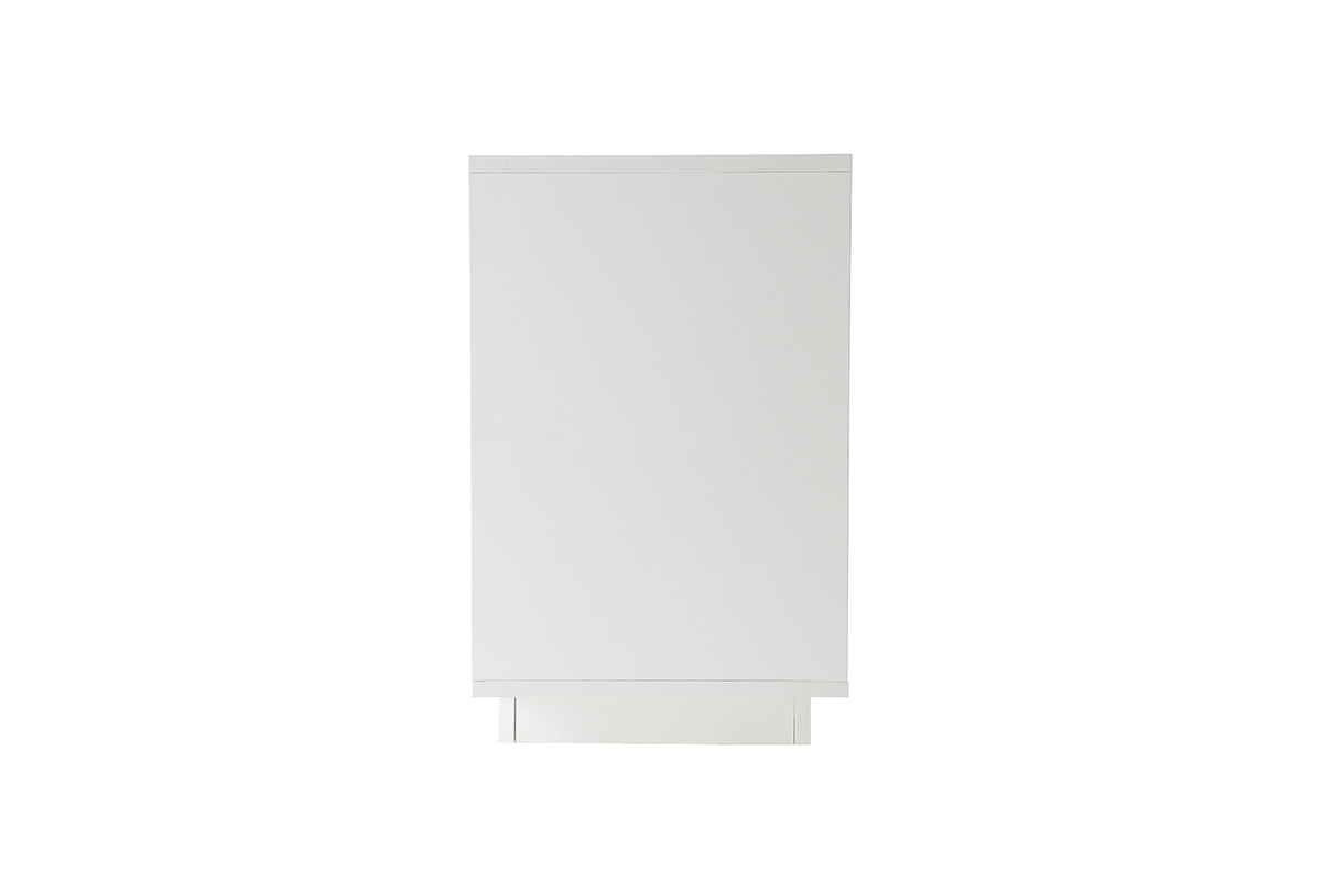 Buffet 4 portes design blanc mat LAND