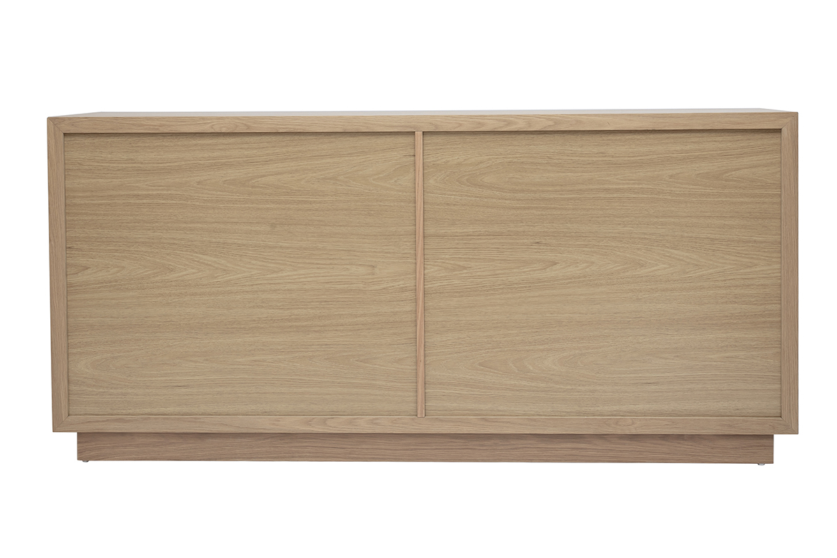 Buffet en bois clair  motifs chevrons ARROW vue de dos.