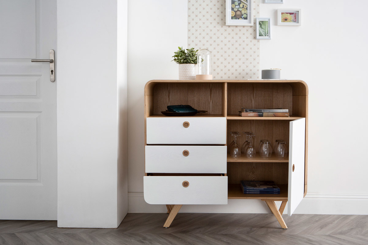 Buffet design 105 cm fr�ne KYOTO