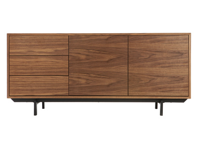 Buffet design vintage 160 cm noyer MANNY