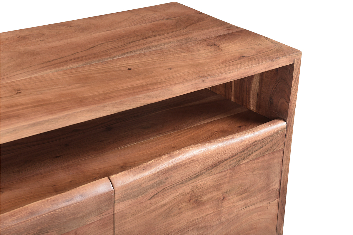 Buffet en bois massif 3 portes L150 cm BOHEMIAN